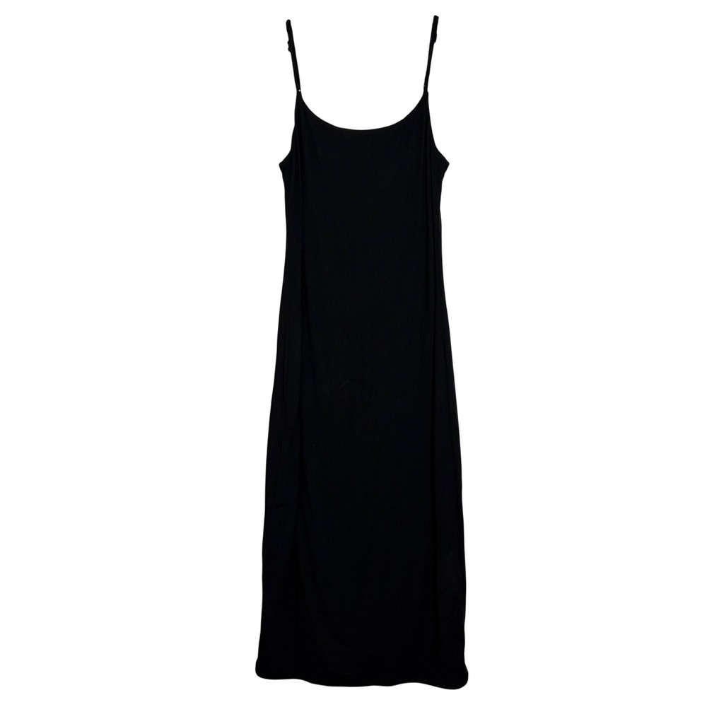 Quince Recycled Knit Maternity Midi Dress Women S Black NWT
